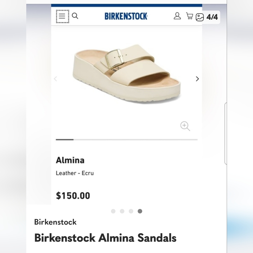 New Birkenstock Almina Papillio Platform Sz 40 - Picture 6 of 6